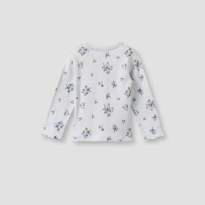 Pack of 3 Juniors Cotton Crew Neck Long Sleeves Pyjama Set with Floral Print