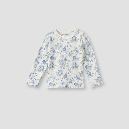 Pack of 3 Juniors Cotton Crew Neck Long Sleeves Pyjama Set with Floral Print