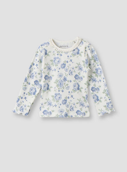 Pack of 3 Juniors Cotton Crew Neck Long Sleeves Pyjama Set with Floral Print-baby-girls-clothing-nightwear-pyjamasets-image-5