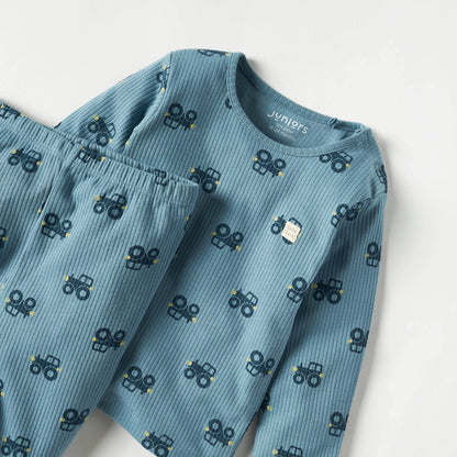 Juniors All-Over Car Print T-shirt and Pyjama Set