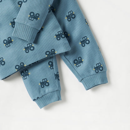 Juniors All-Over Car Print T-shirt and Pyjama Set
