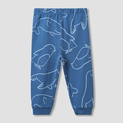Pack of 3 Juniors Cotton Crew Neck Long Sleeves Pyjama Set with Print