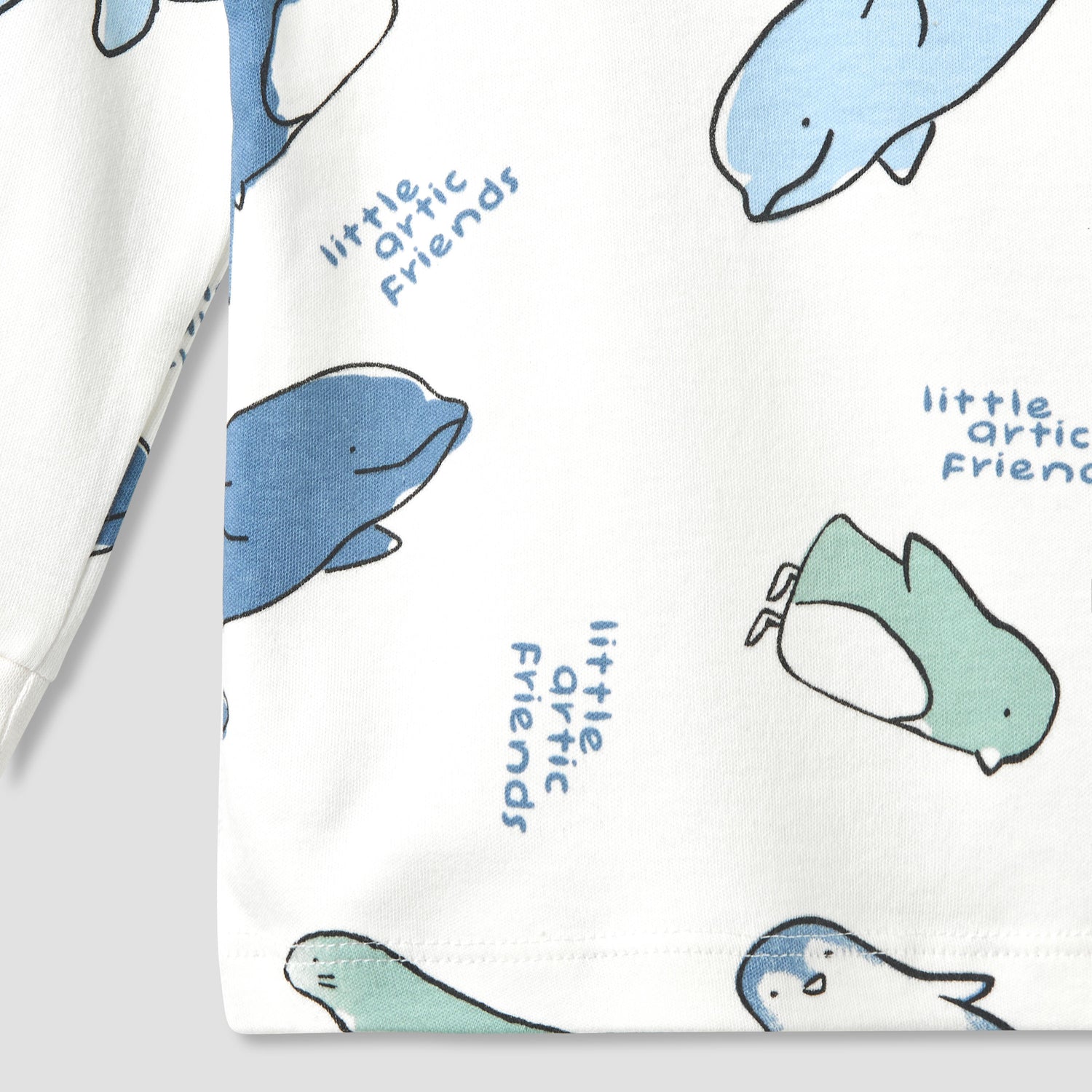 Pack of 3 Juniors Cotton Crew Neck Long Sleeves Pyjama Set with Print