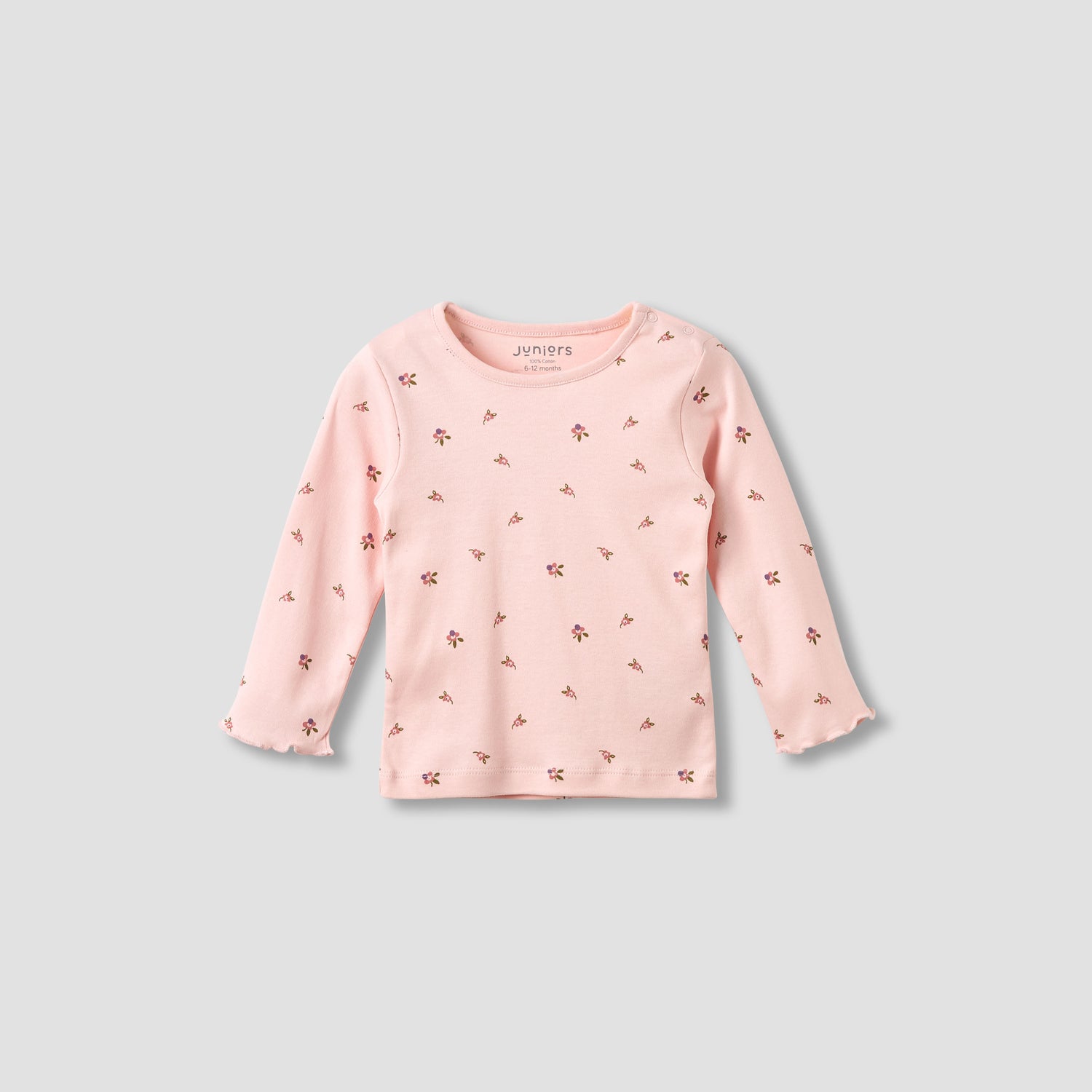 Pack of 3 Juniors Cotton Crew Neck Long Sleeves Pyjama Set with Floral Print