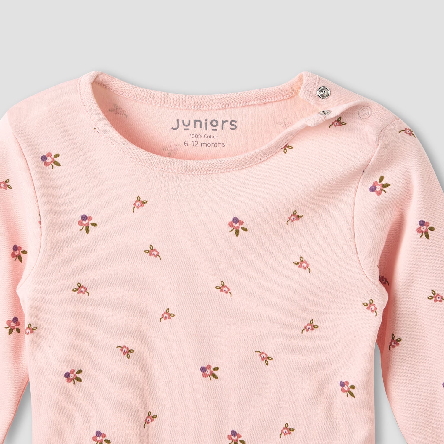 Pack of 3 Juniors Cotton Crew Neck Long Sleeves Pyjama Set with Floral Print