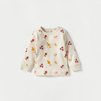 Juniors All-Over Fruit Print T-shirt and Pyjama Set