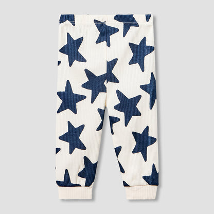 Set of 3 Juniors Cotton Long Sleeves Pyjama Set with Star Print