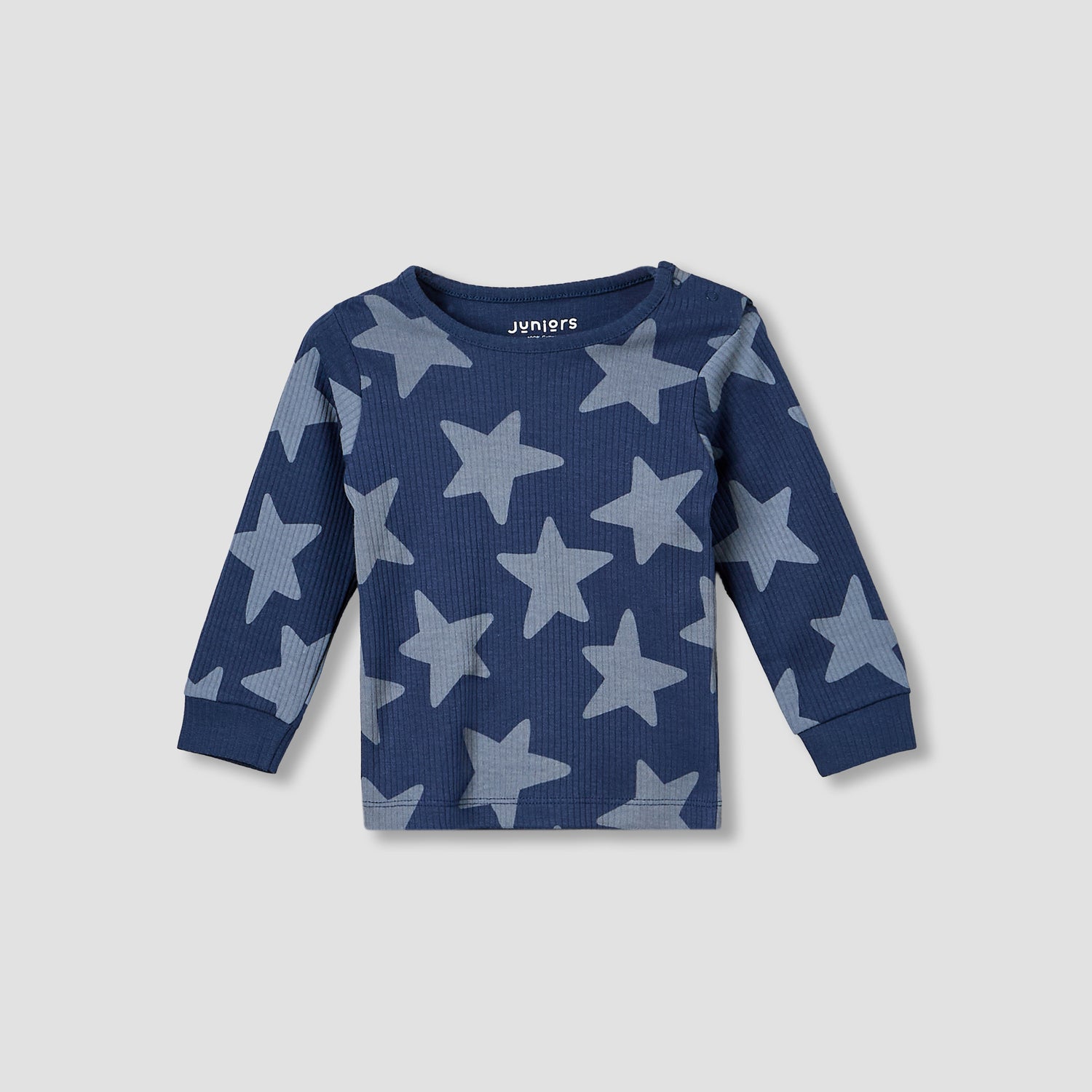 Set of 3 Juniors Cotton Long Sleeves Pyjama Set with Star Print