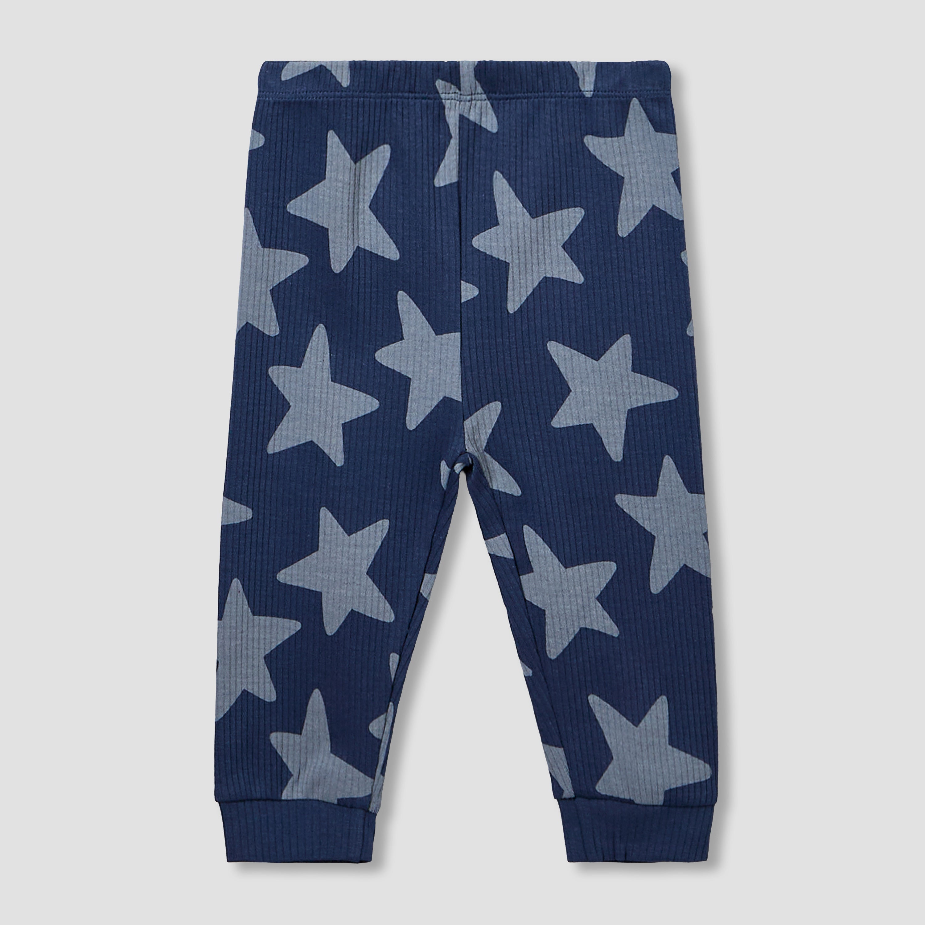 Set of 3 Juniors Cotton Long Sleeves Pyjama Set with Star Print