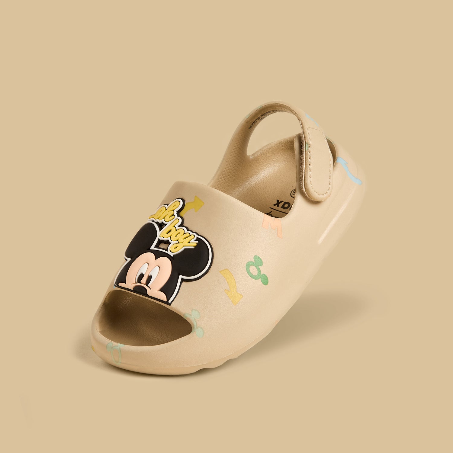 Mickey Mouse Applique Slides with Hook and Loop Closure