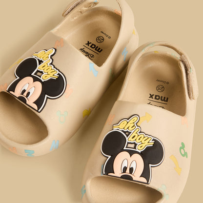 Mickey Mouse Applique Slides with Hook and Loop Closure
