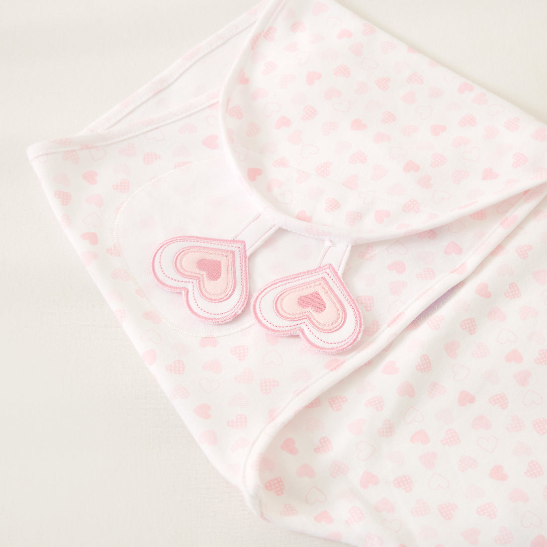 Juniors Heart Print Swaddle Wrap