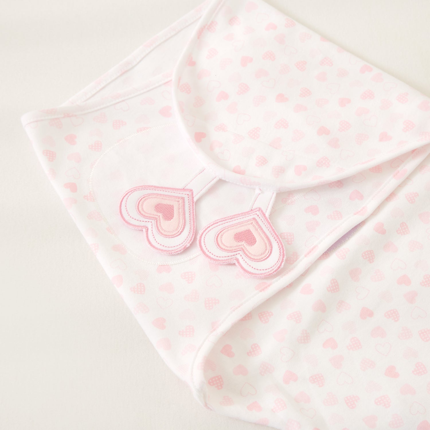 Juniors Heart Print Swaddle Wrap
