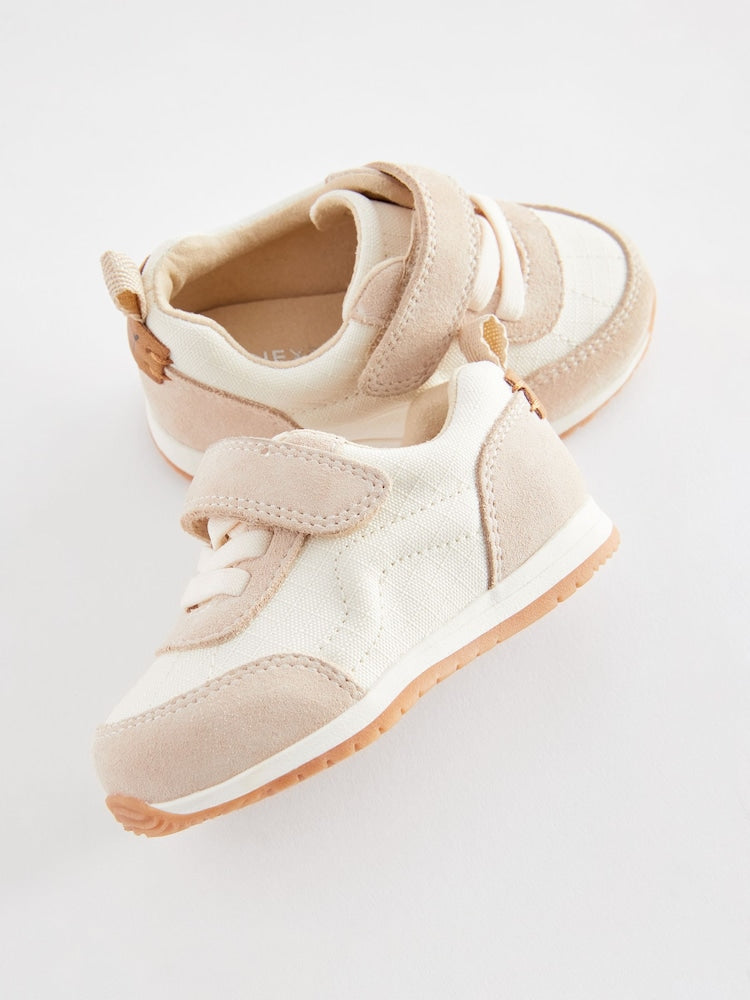 White Neutral Standard Fit (F) First Walker Trainers