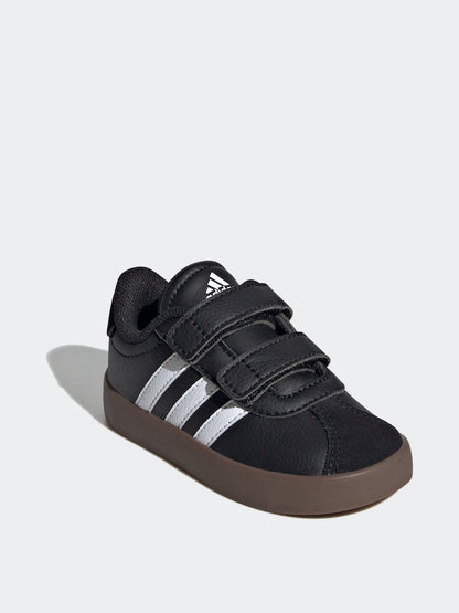 adidas Black/White VL Court 3.0 Hook and Loop Infant Trainers
