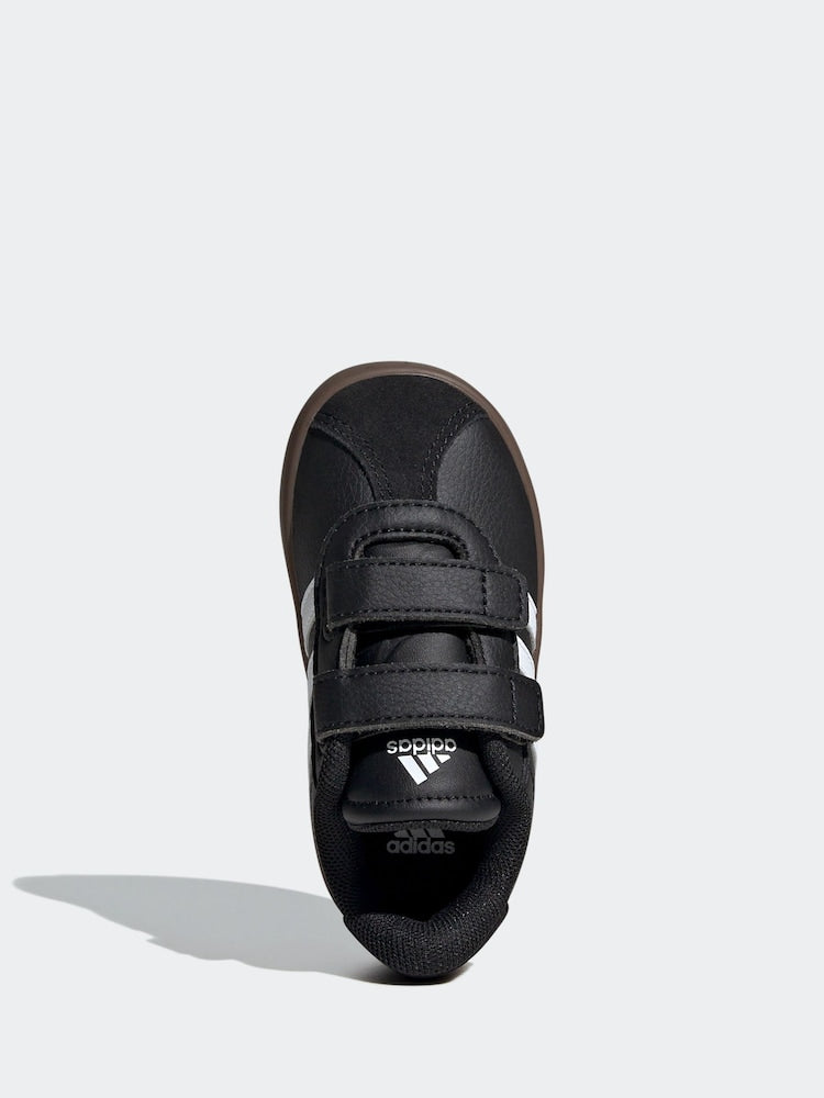 adidas Black/White VL Court 3.0 Hook and Loop Infant Trainers