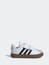 adidas White/Black VL Court 3.0 Hook and Loop Infant Trainers