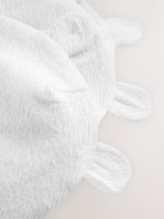 White Beanie Jersey Baby Hats 3 Pack (0-12mths) - Size 44cm (5lb)