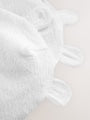 White Beanie Jersey Baby Hats 3 Pack (0-12mths) - Size 44cm (5lb)