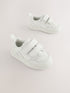 White Standard Fit (F) Touch Fastening Leather First Walker Baby Shoes - Size EU 19 (UK 3)