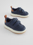 Navy Standard Fit (F) Touch Fastening Leather First Walker Baby Shoes - EU 24.5 (UK 7.5)