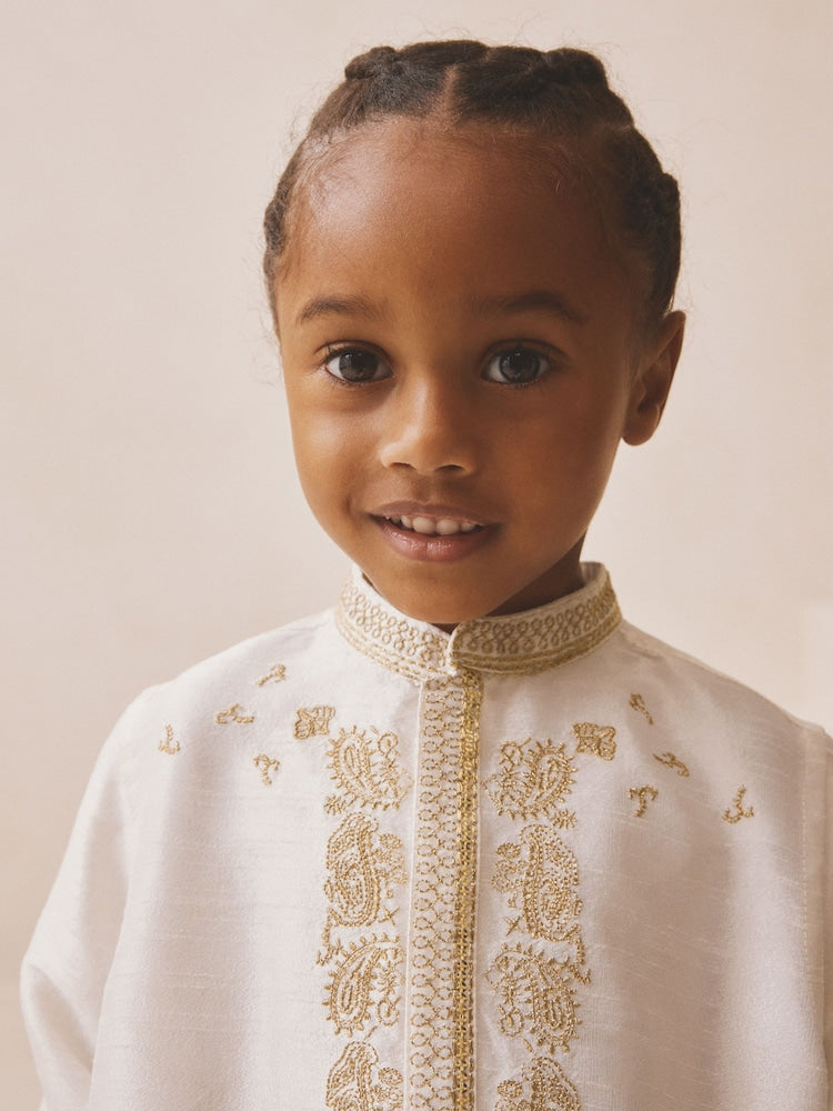 Ivory Kurta Shirt (3mths-16yrs) (3mths-16yrs)