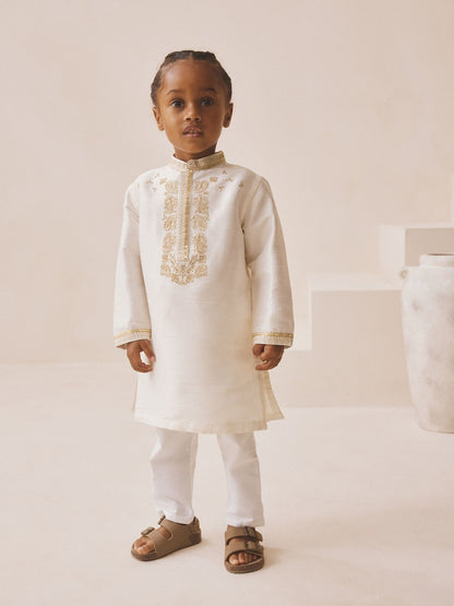 Ivory Kurta Shirt (3mths-16yrs) (3mths-16yrs)