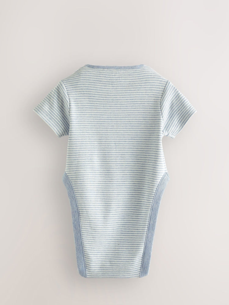 Blue Star Baby Hip Dysplasia Short Sleeve Bodysuits 3 Pack