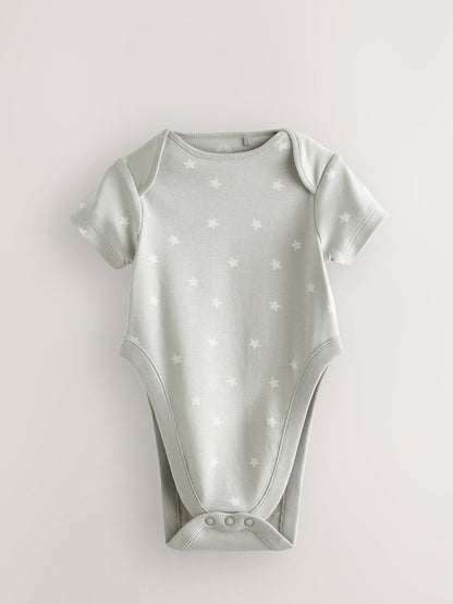 Blue Star Baby Hip Dysplasia Short Sleeve Bodysuits 3 Pack