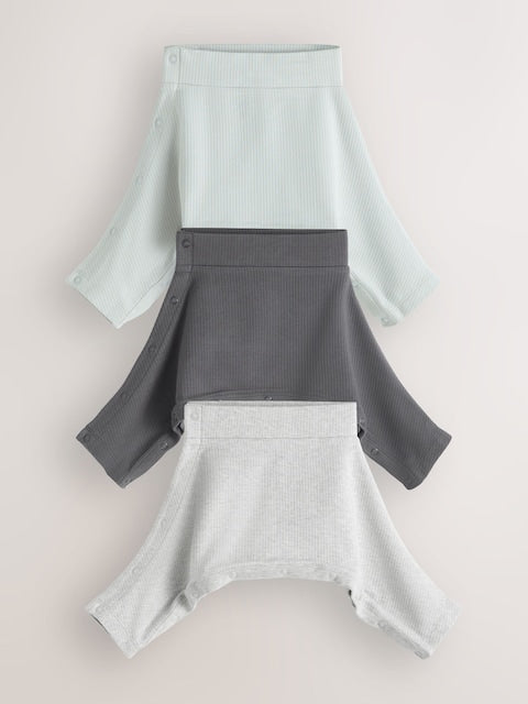 Blue Hip Dysplasia 100% Cotton Leggings 3 Pack (0-3yrs) - Size 44cm (5lb)