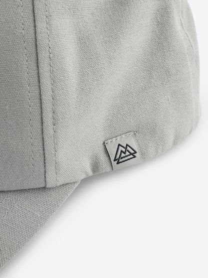 Grey Canvas Cotton Cap 1-16 Years (3mths-16yrs) - Size 1-2 Years (80-92cm)