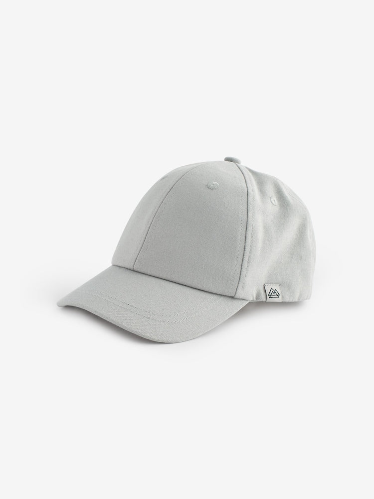 Grey Canvas Cotton Cap 1-16 Years (3mths-16yrs) - Size 1-2 Years (80-92cm)