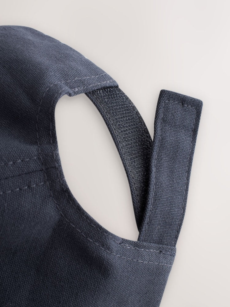 Navy Blue Canvas Cotton Cap 1-16 Years (3mths-16yrs) - Size 1-2 Years (80-92cm)