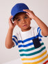 Cobalt Blue Canvas Cotton Cap 1-16 Years (3mths-16yrs) - 10-11 Years (140-146cm)