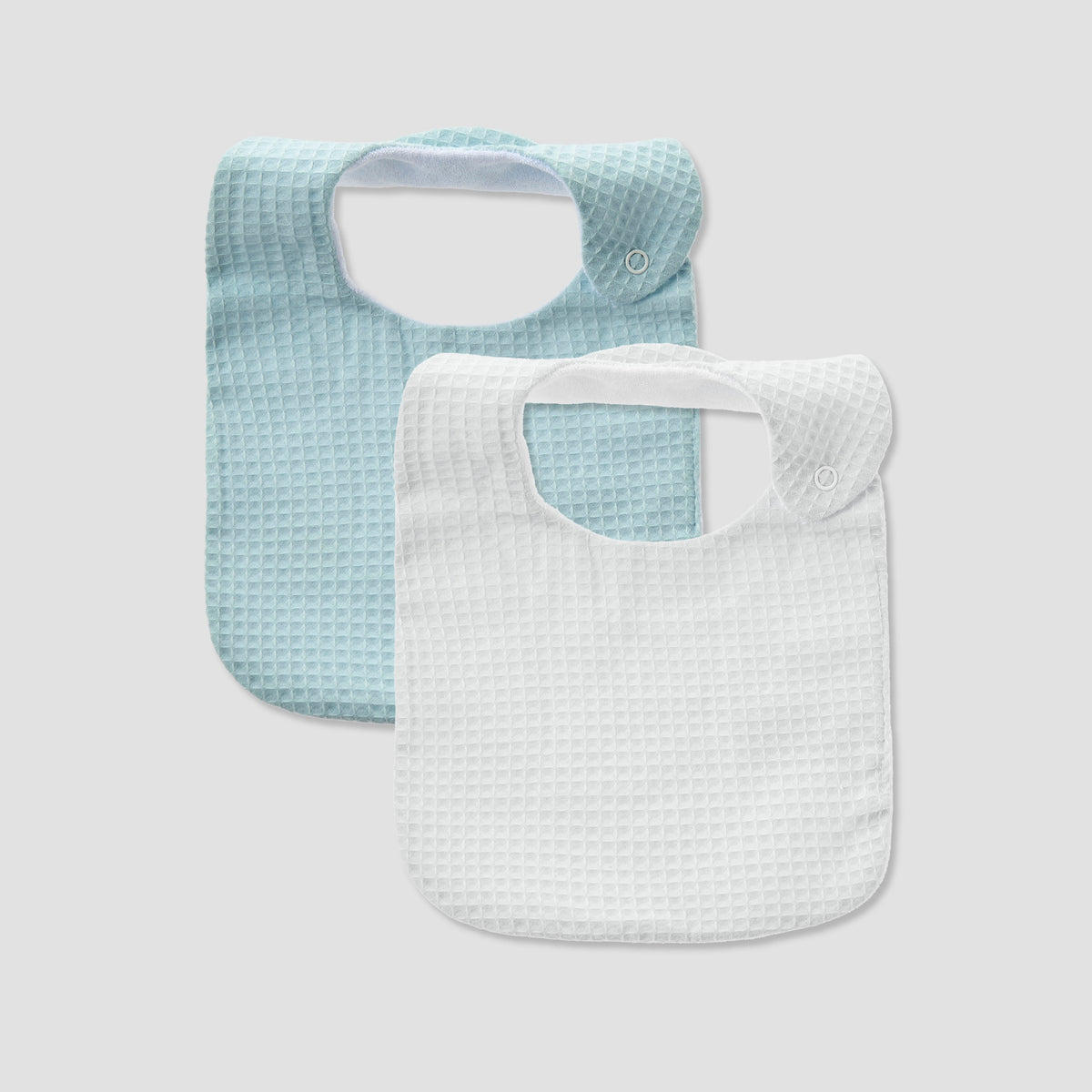Pack of 2 Juniors Baby Bib with Snap Button Closure