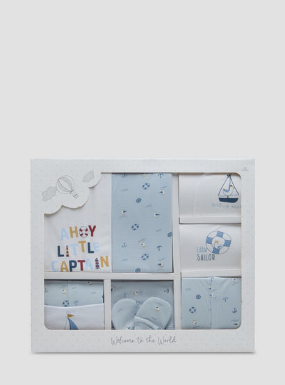 Set of 9 Juniors Clothing Gift Set with Nautical Print-baby-boys-clothing-setsandcoords-image-1