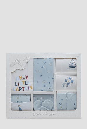 Set of 9 Juniors Clothing Gift Set with Nautical Print