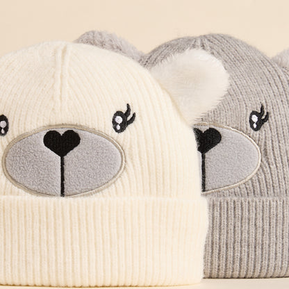 Pack of 2 - Bear Patterned Beanie
