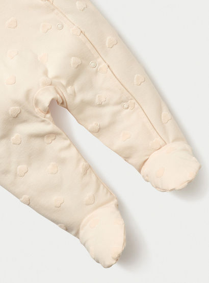 Juniors All-Over Heart Textured Hooded Sleepsuit with Snap Button Closure-baby-boys-clothing-nightwear-sleepsuits-image-4