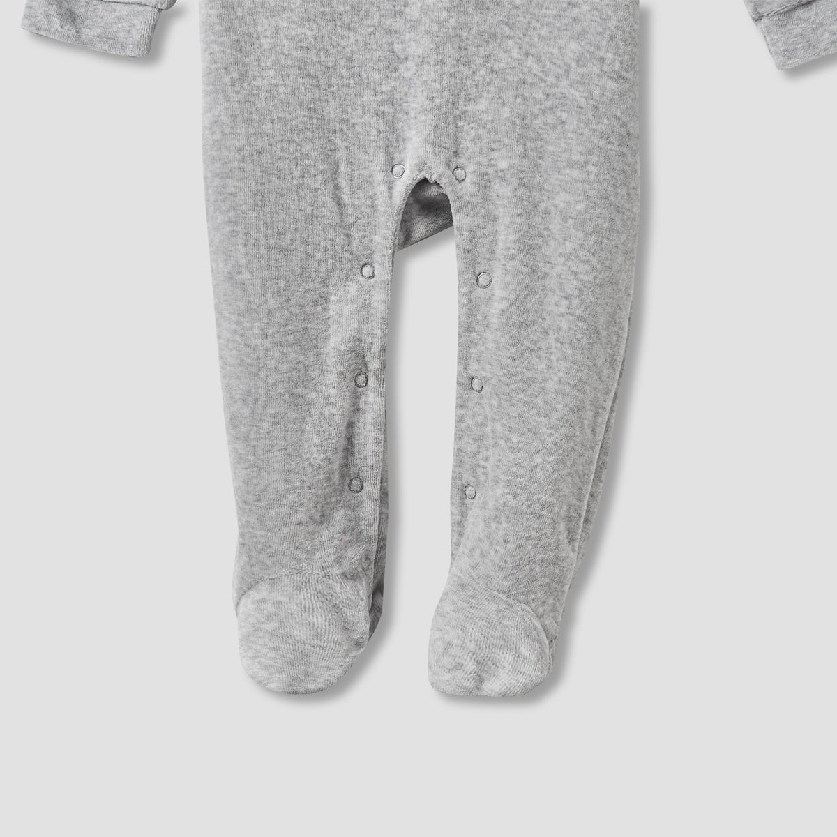 Disney Crew Neck Sleepsuit with Mickey Mouse Print and Cap - Long Sleeves