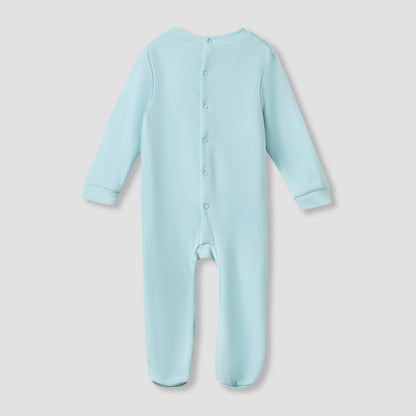 Disney Crew Neck Sleepsuit with Daisy Duck Print and Cap - Long Sleeves
