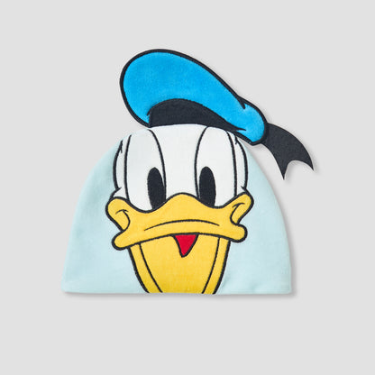 Disney Crew Neck Sleepsuit with Daisy Duck Print and Cap - Long Sleeves