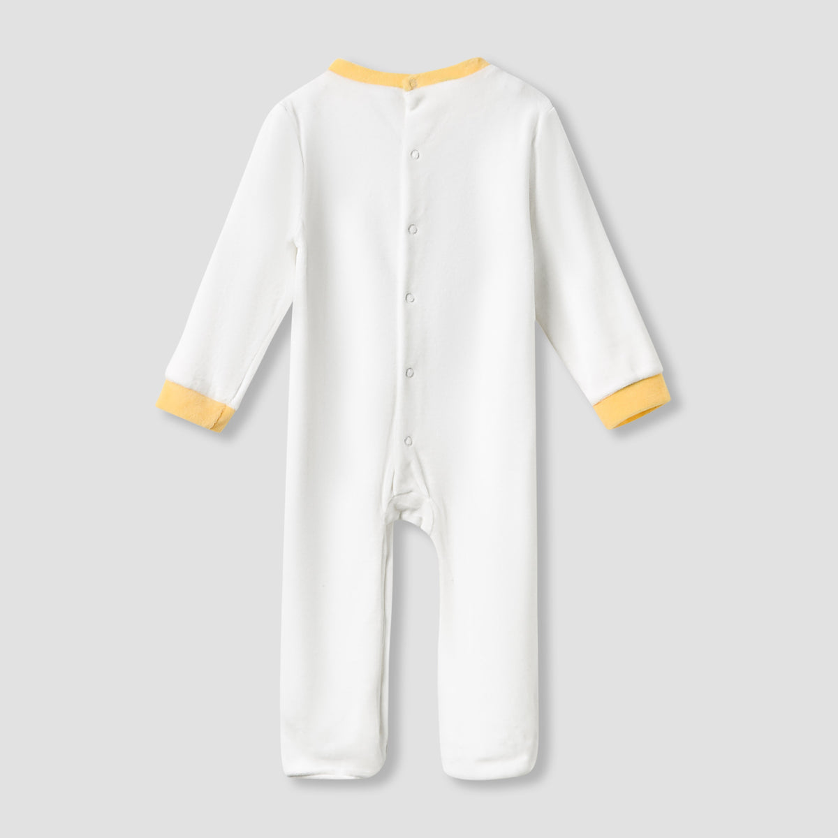 Disney Round Neck Sleepsuit with Winnie the Pooh Print and Cap - Long Sleeves