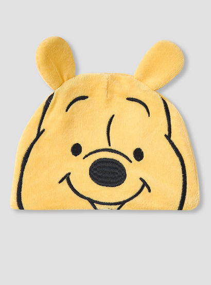 Disney Round Neck Sleepsuit with Winnie the Pooh Print and Cap - Long Sleeves-baby-boys-clothing-nightwear-sleepsuits-image-6