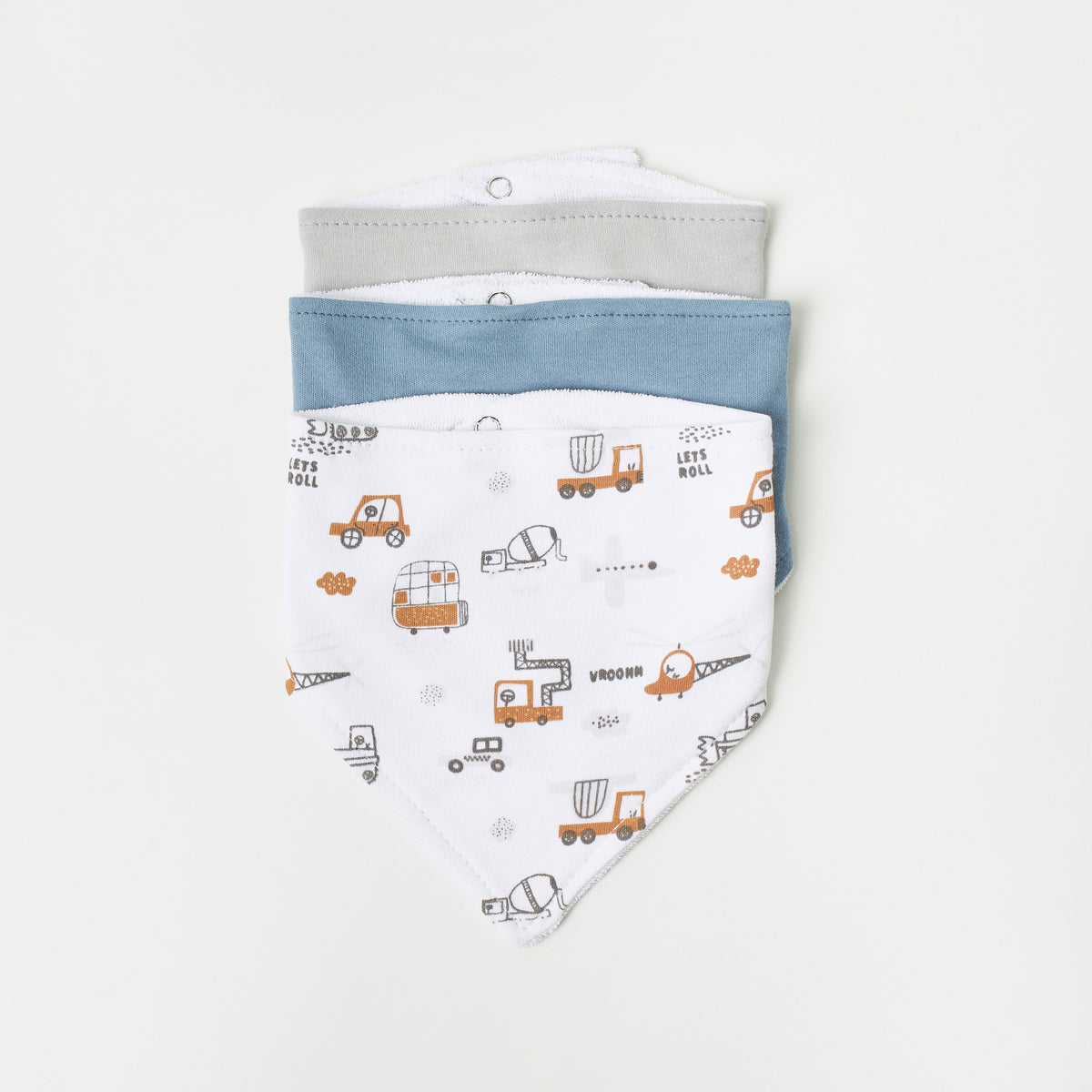 Juniors 5-Piece Printed Bibs and Booties Set
