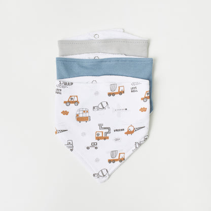 Juniors 5-Piece Printed Bibs and Booties Set