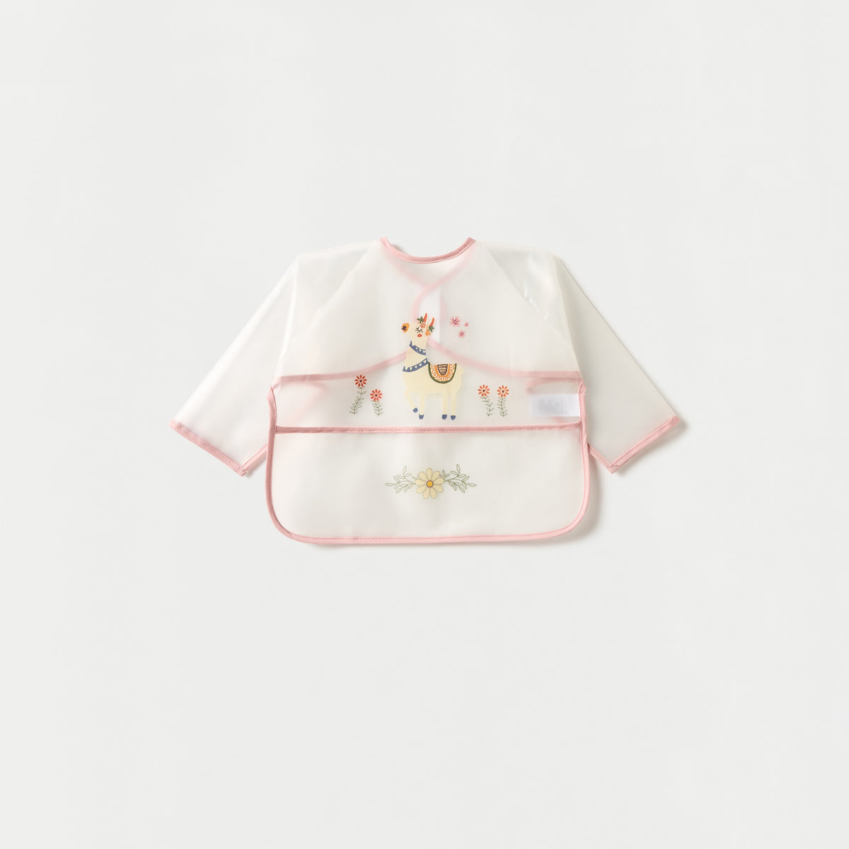 Juniors Graphic Print Long Sleeves Bib with Hook and Loop Closure