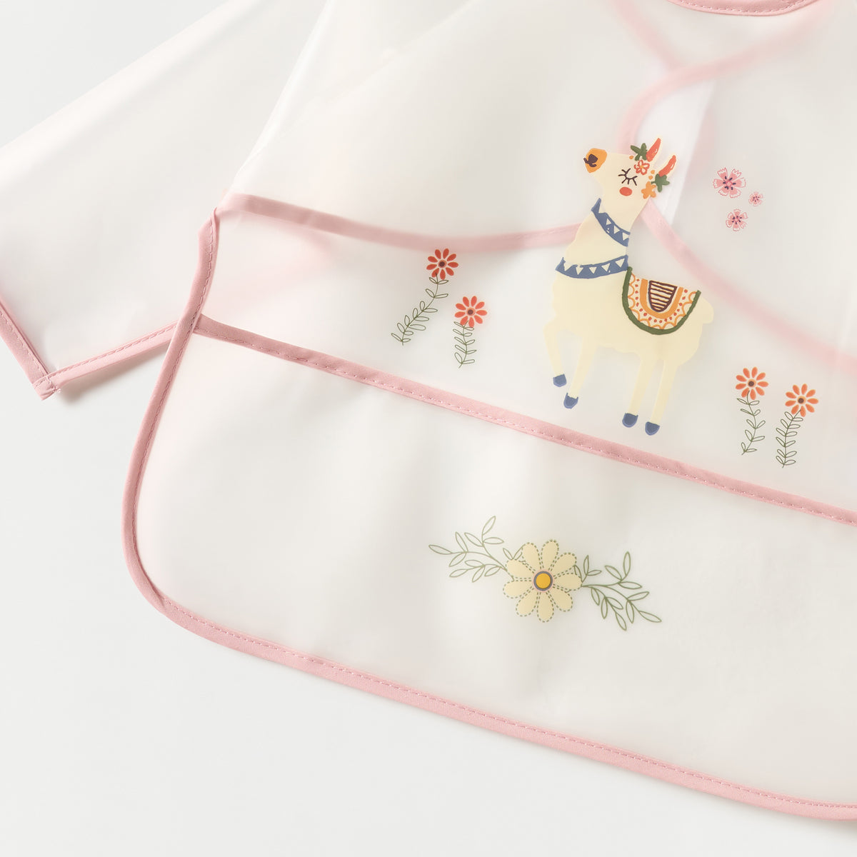 Juniors Graphic Print Long Sleeves Bib with Hook and Loop Closure