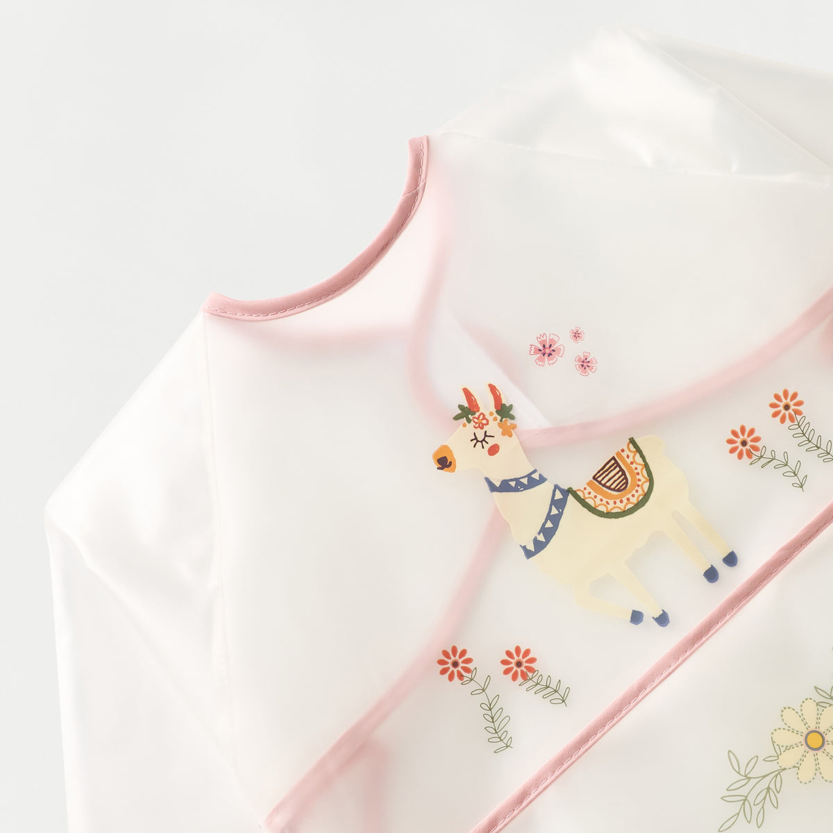 Juniors Graphic Print Long Sleeves Bib with Hook and Loop Closure