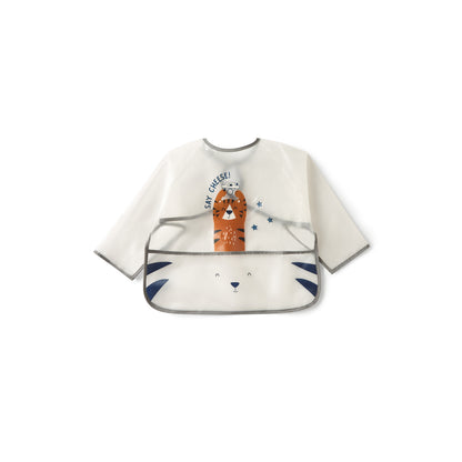 Juniors Graphic Print Long Sleeves Bib with Hook and Loop Closure